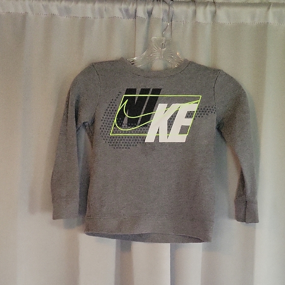 Nike Other - Nike Kids Gray Sweatshirt with Neon Highlights